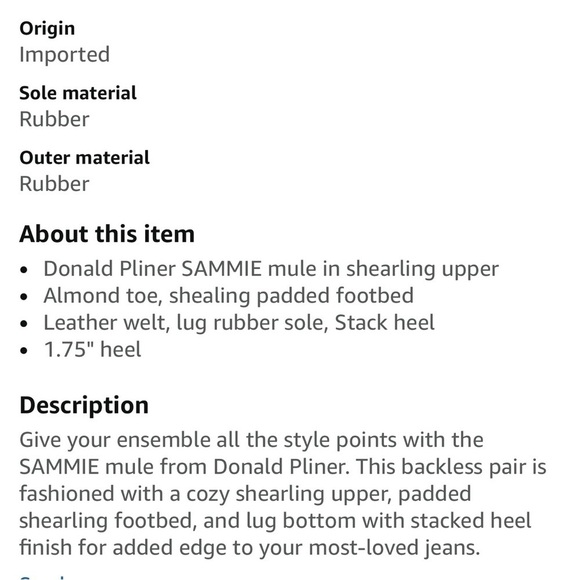 Donald J. Pliner Beige Shearling Clogs - Picture 2 of 6